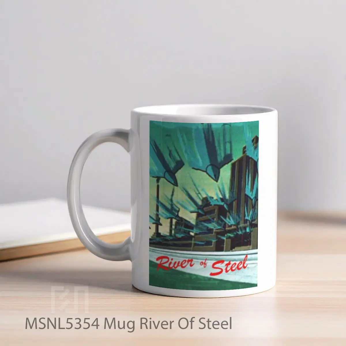 Mug River Of Steel Gelas Keramik Tema Film MSNL5354 - Tampak Kiri