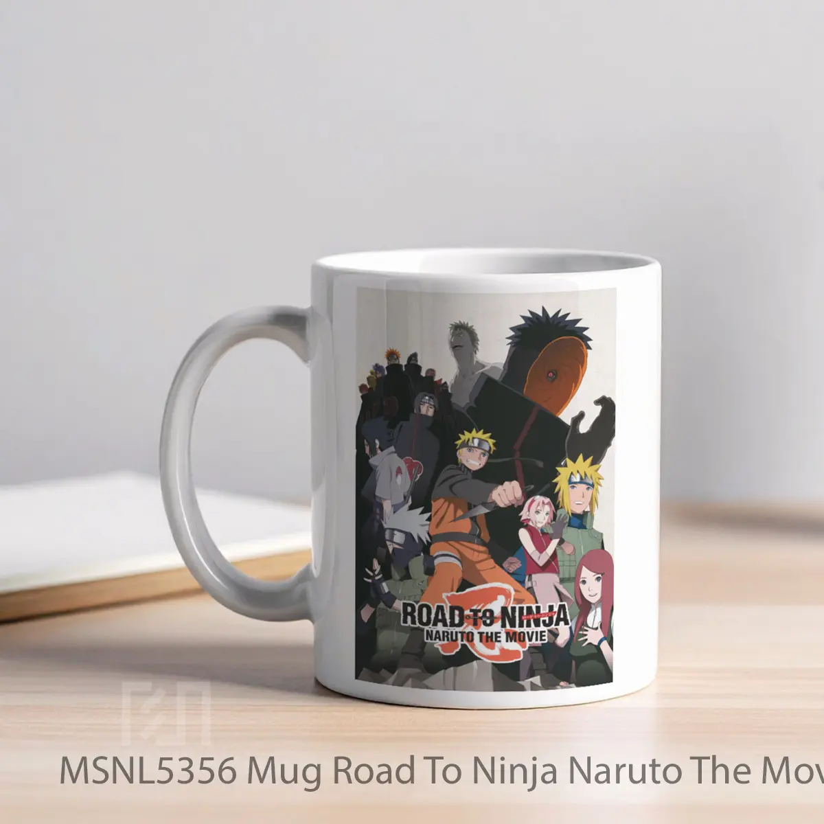 Mug Road To Ninja Naruto The Movie Gelas Keramik Tema Film MSNL5356 - Tampak Kiri