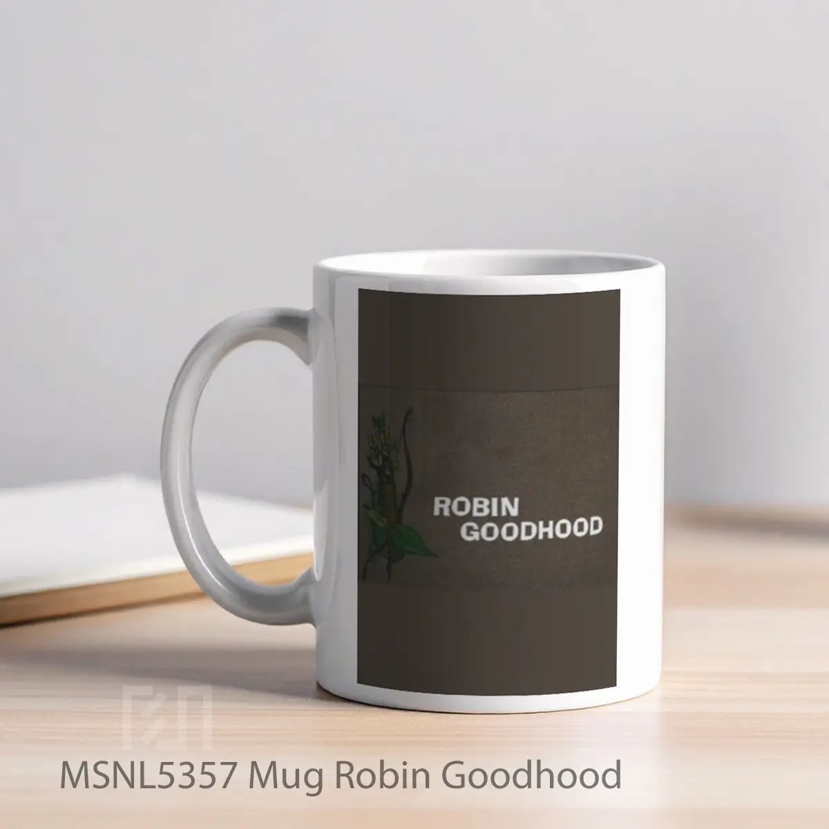 Mug Robin Goodhood Gelas Keramik Tema Film MSNL5357 - Tampak Kiri
