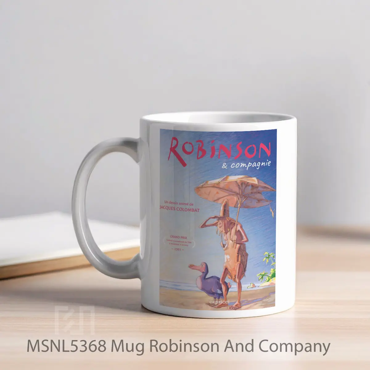 Mug Robinson And Company Gelas Keramik Tema Film MSNL5368 - Tampak Kiri