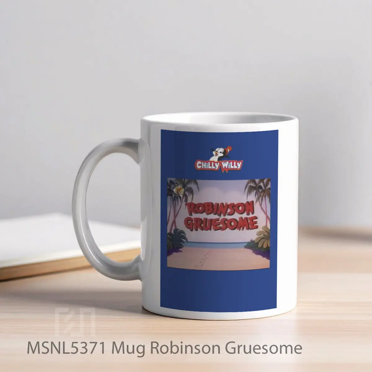 Mug Robinson Gruesome Gelas Keramik Tema Film MSNL5371 - Tampak Kiri