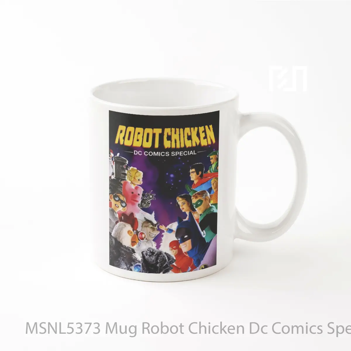 Mug Robot Chicken Dc Comics Special Gelas Keramik Tema Film MSNL5373