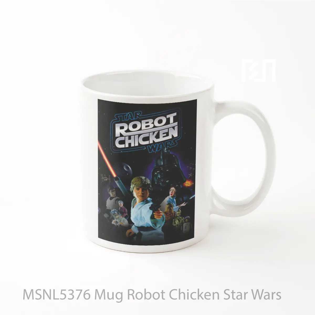Mug Robot Chicken Star Wars Gelas Keramik Tema Film MSNL5376