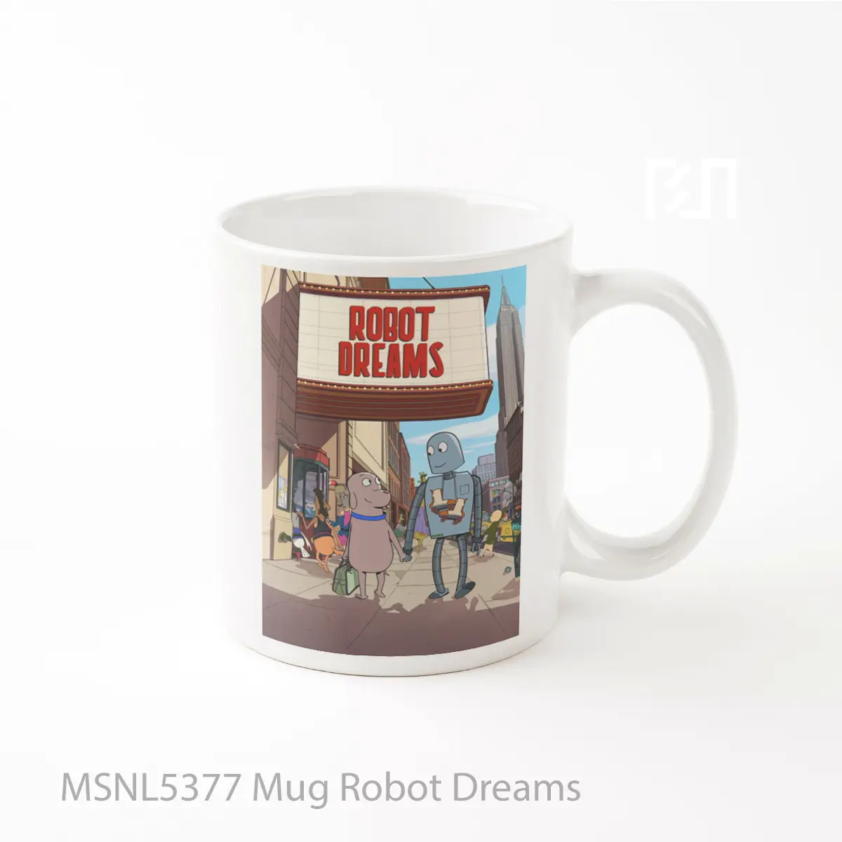 Mug Robot Dreams Gelas Keramik Tema Film MSNL5377