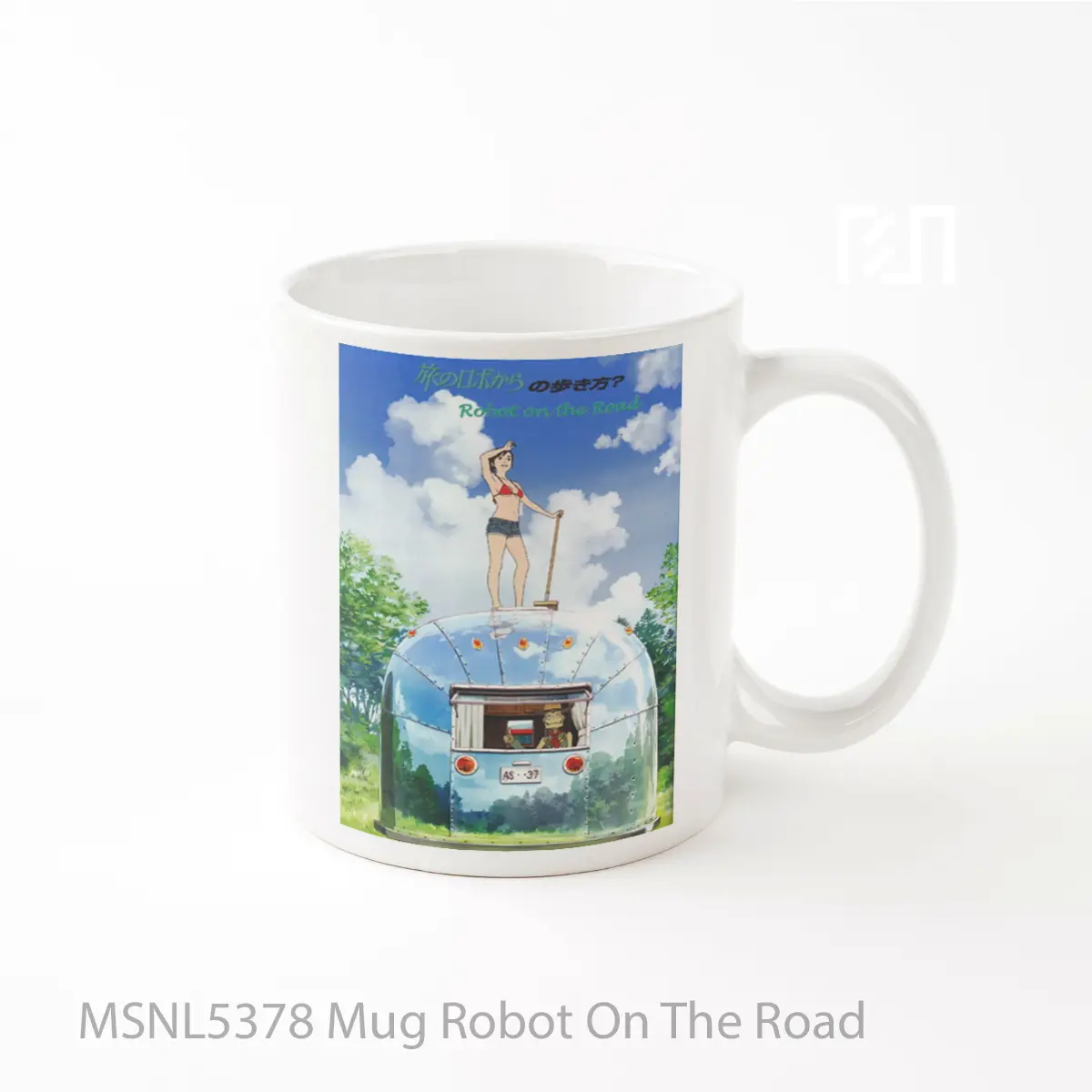 Mug Robot On The Road Gelas Keramik Tema Film MSNL5378