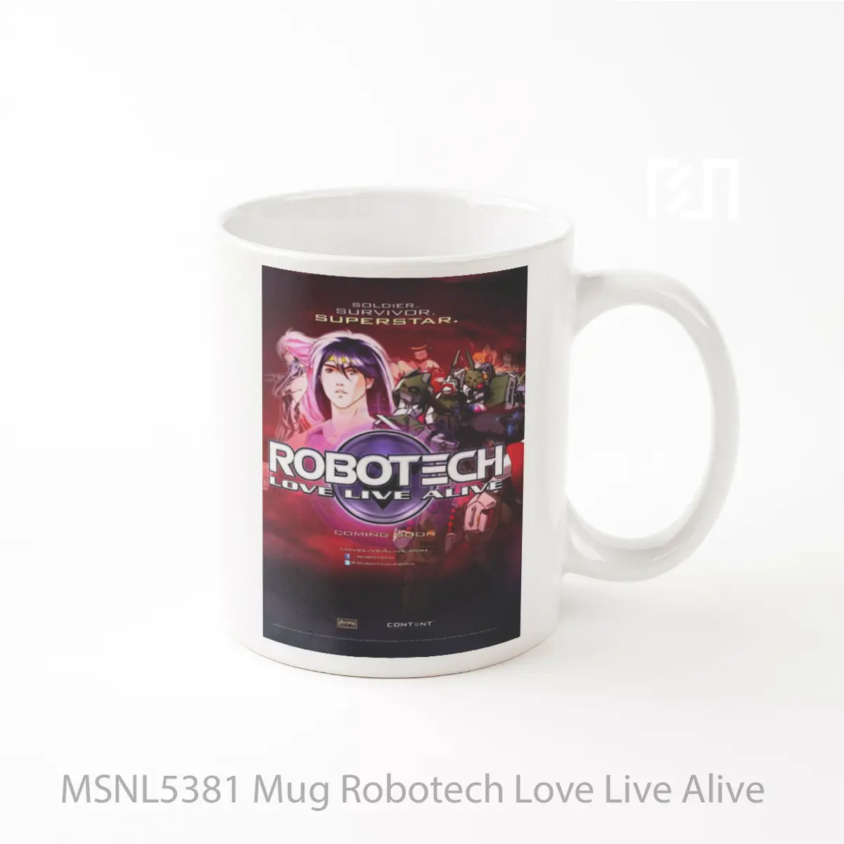 Mug Robotech Love Live Alive Gelas Keramik Tema Film MSNL5381