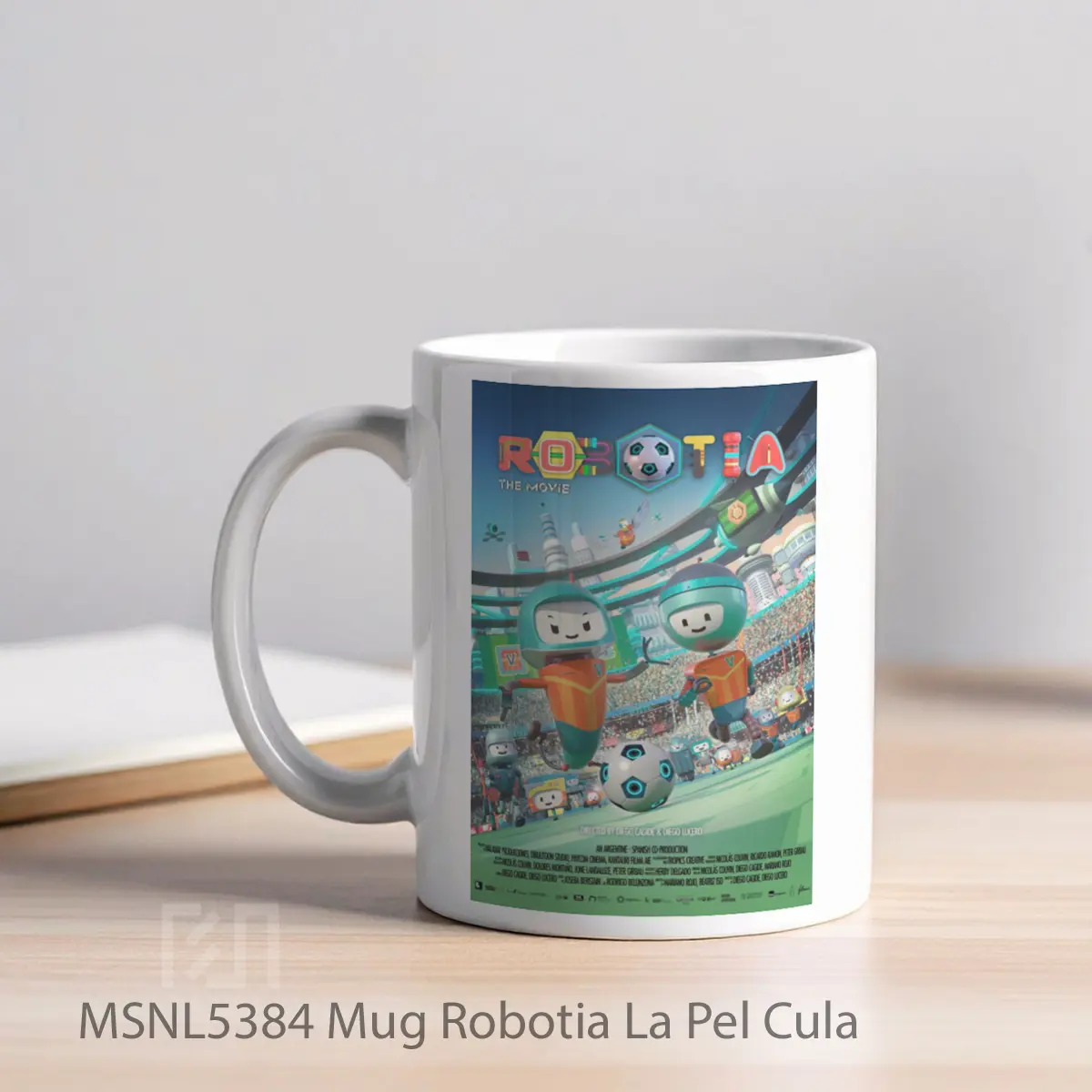 Mug Robotia La Pel Cula Gelas Keramik Tema Film MSNL5384 - Tampak Kiri