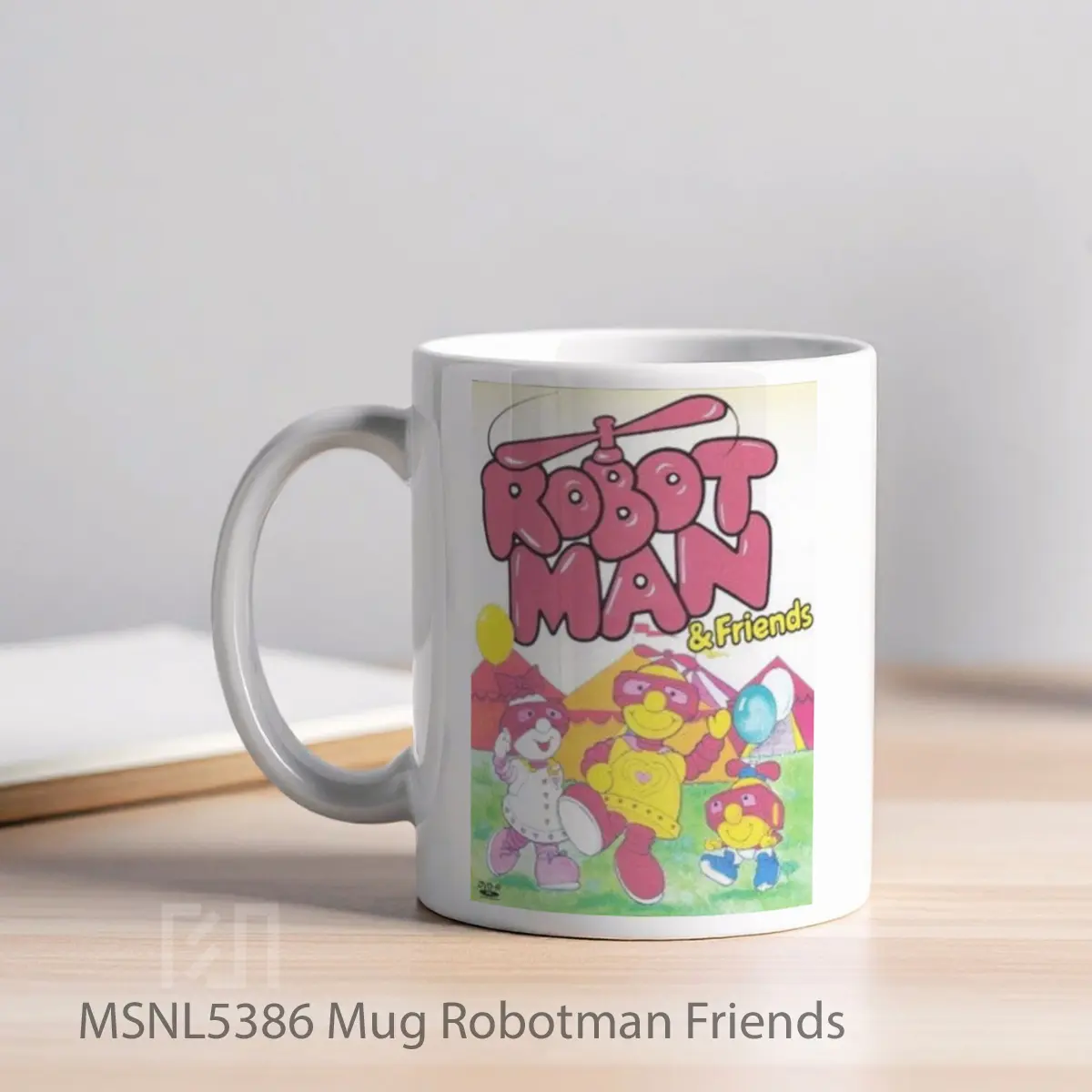 Mug Robotman Friends Gelas Keramik Tema Film MSNL5386 - Tampak Kiri