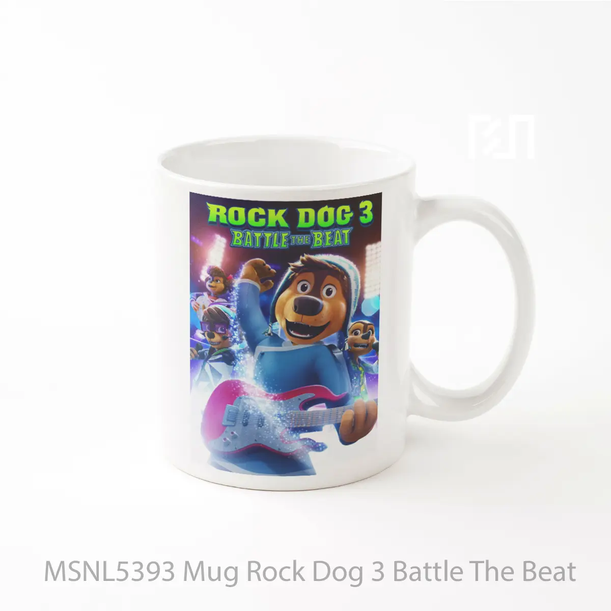 Mug Rock Dog 3 Battle The Beat Gelas Keramik Tema Film MSNL5393