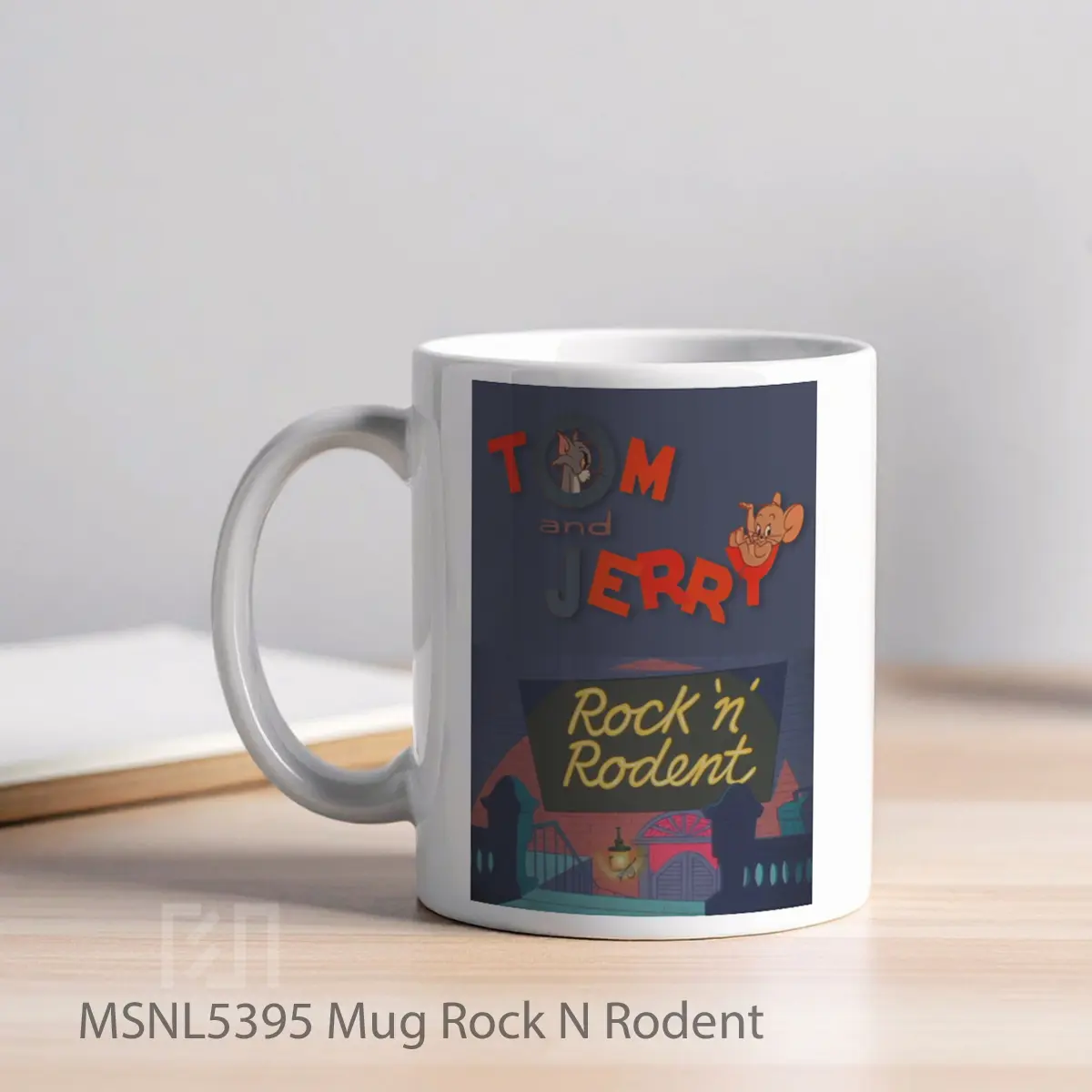 Mug Rock N Rodent Gelas Keramik Tema Film MSNL5395 - Tampak Kiri