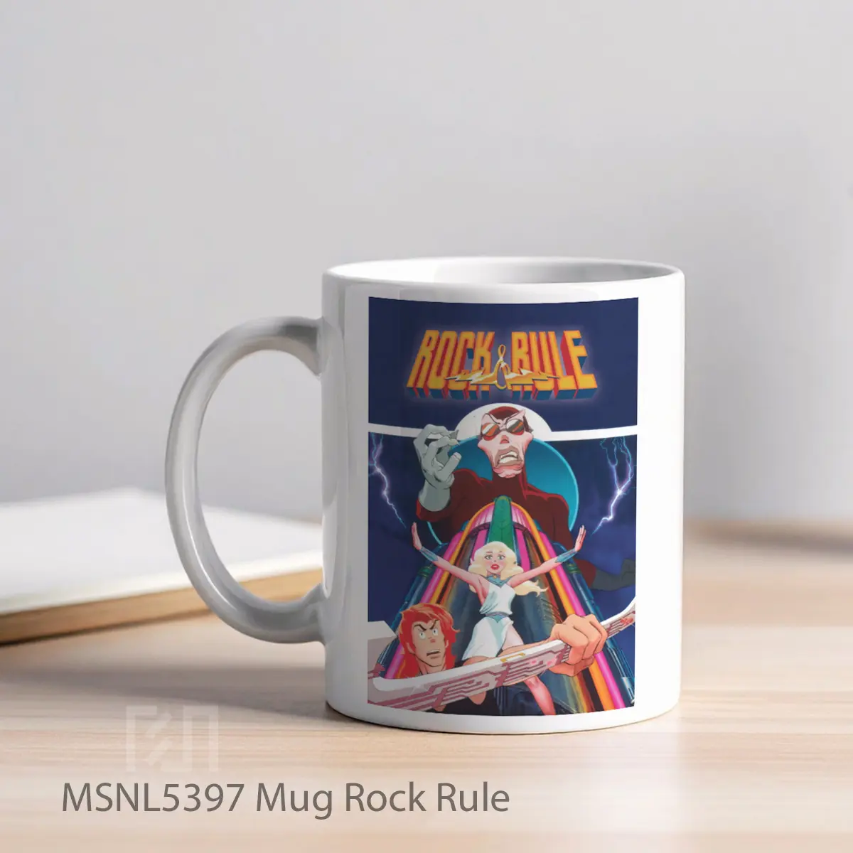 Mug Rock Rule Gelas Keramik Tema Film MSNL5397 - Tampak Kiri