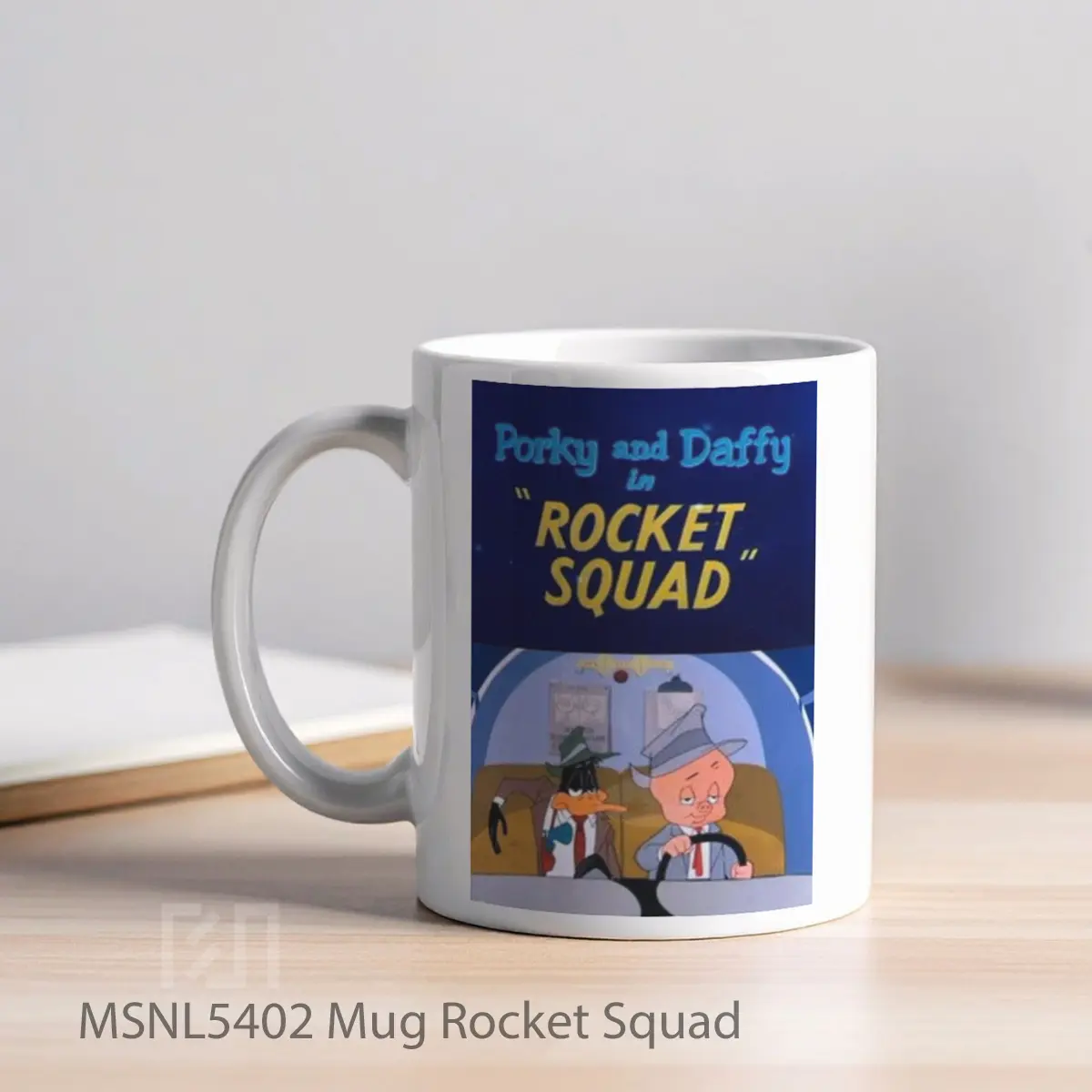 Mug Rocket Squad Gelas Keramik Tema Film MSNL5402 - Tampak Kiri