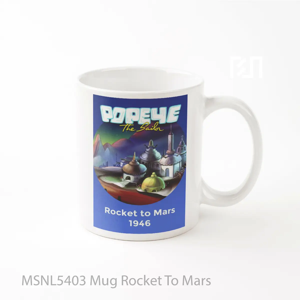 Mug Rocket To Mars Gelas Keramik Tema Film MSNL5403