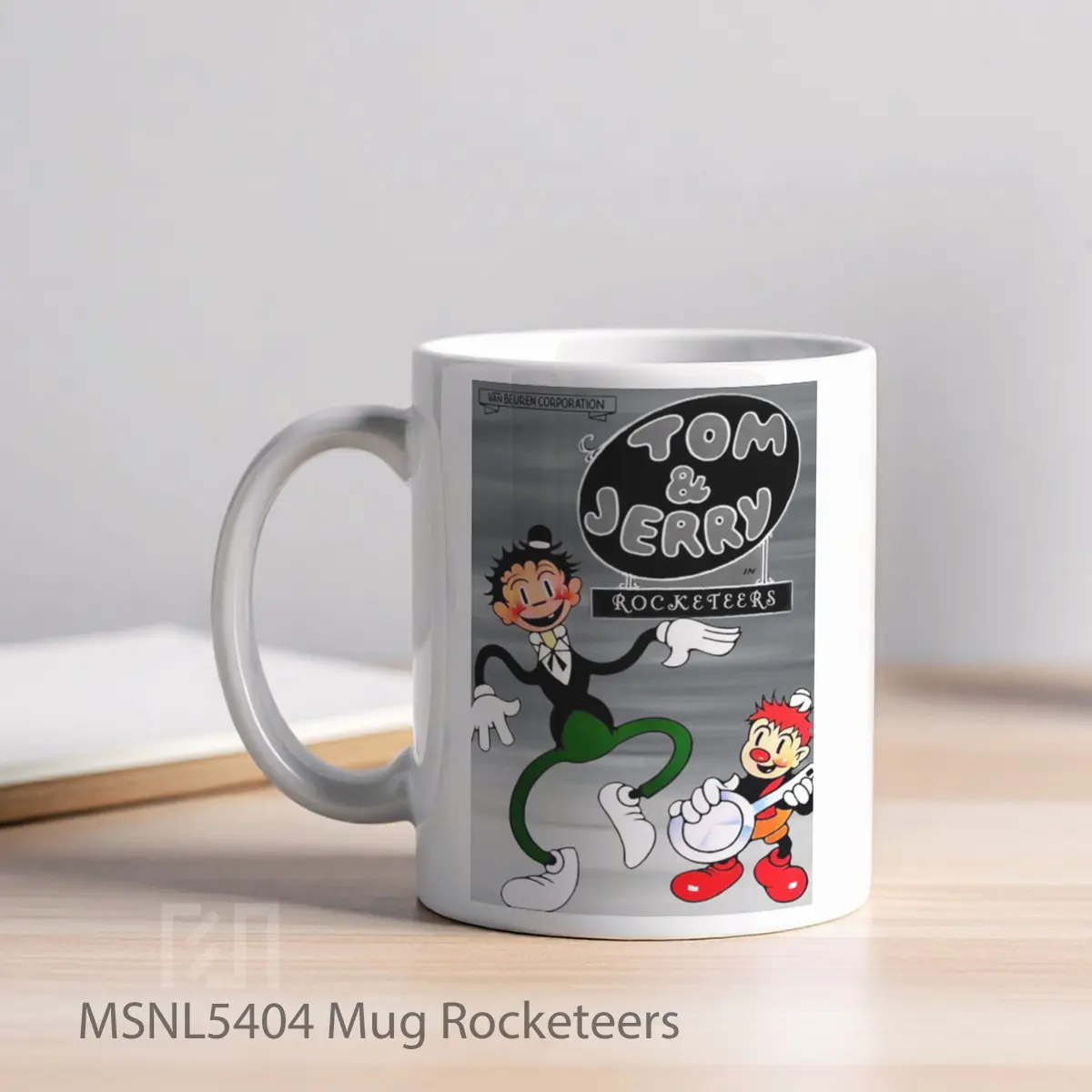 Mug Rocketeers Gelas Keramik Tema Film MSNL5404 - Tampak Kiri