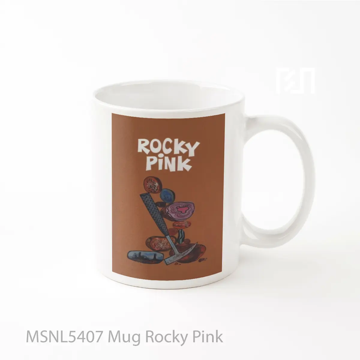 Mug Rocky Pink Gelas Keramik Tema Film MSNL5407