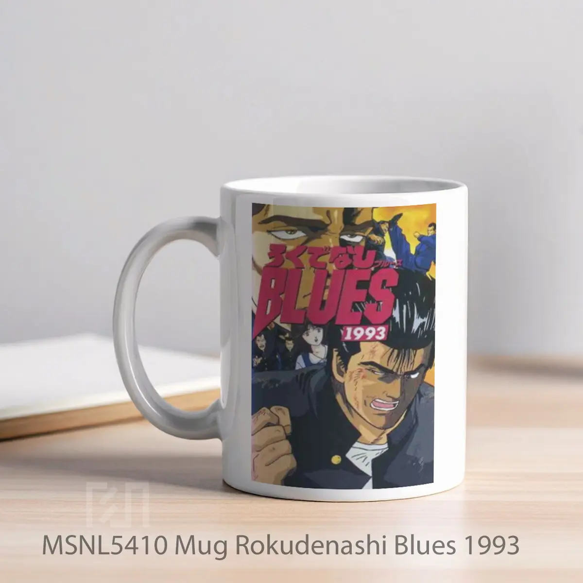 Mug Rokudenashi Blues 1993 Gelas Keramik Tema Film MSNL5410 - Tampak Kiri