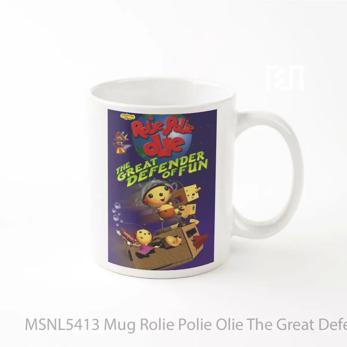 Mug Rolie Polie Olie The Great Defender Of Fun Gelas Keramik Tema Film MSNL5413