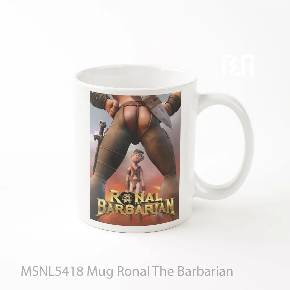 Mug Ronal The Barbarian Gelas Keramik Tema Film MSNL5418