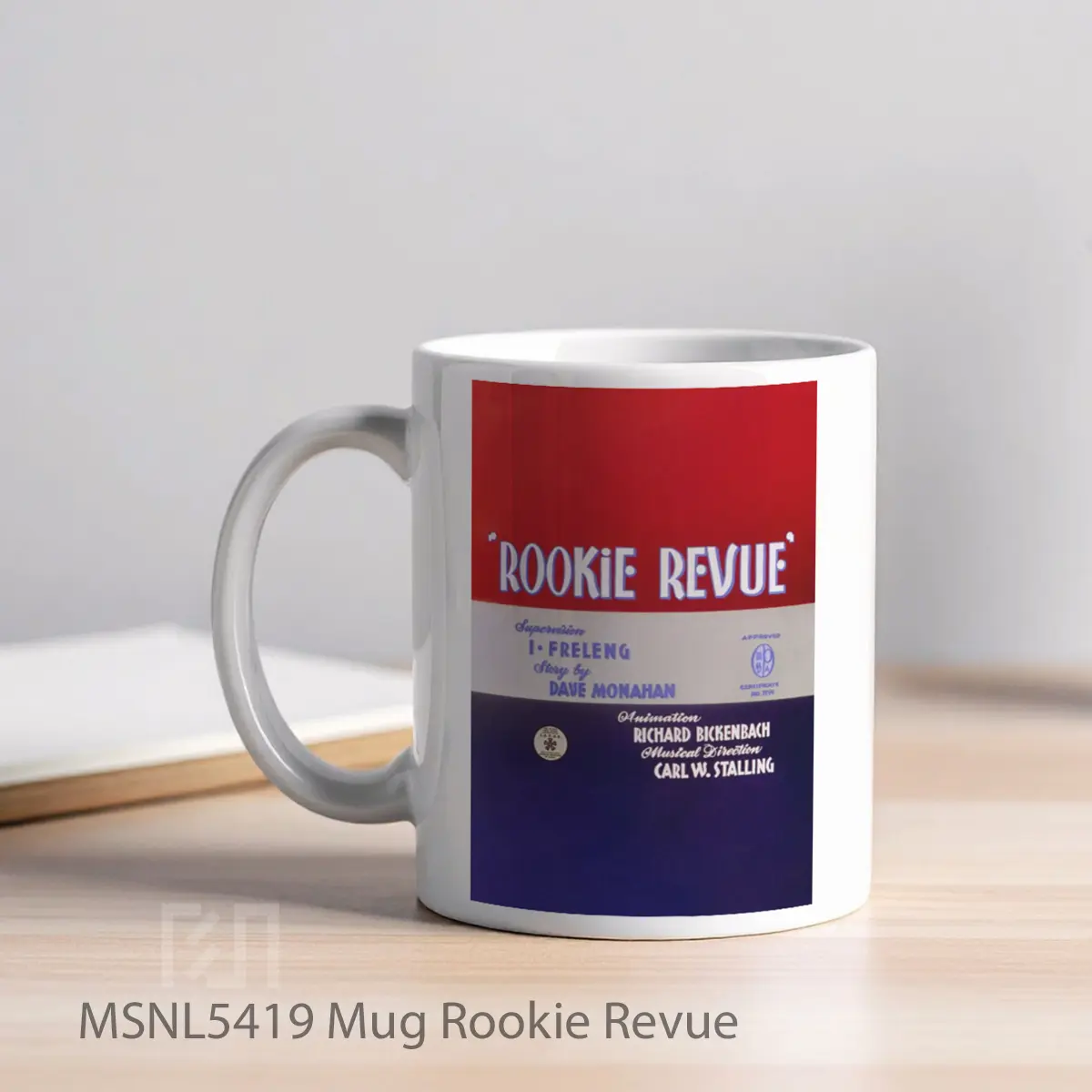 Mug Rookie Revue Gelas Keramik Tema Film MSNL5419 - Tampak Kiri