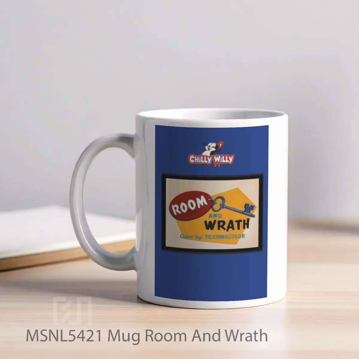 Mug Room And Wrath Gelas Keramik Tema Film MSNL5421 - Tampak Kiri