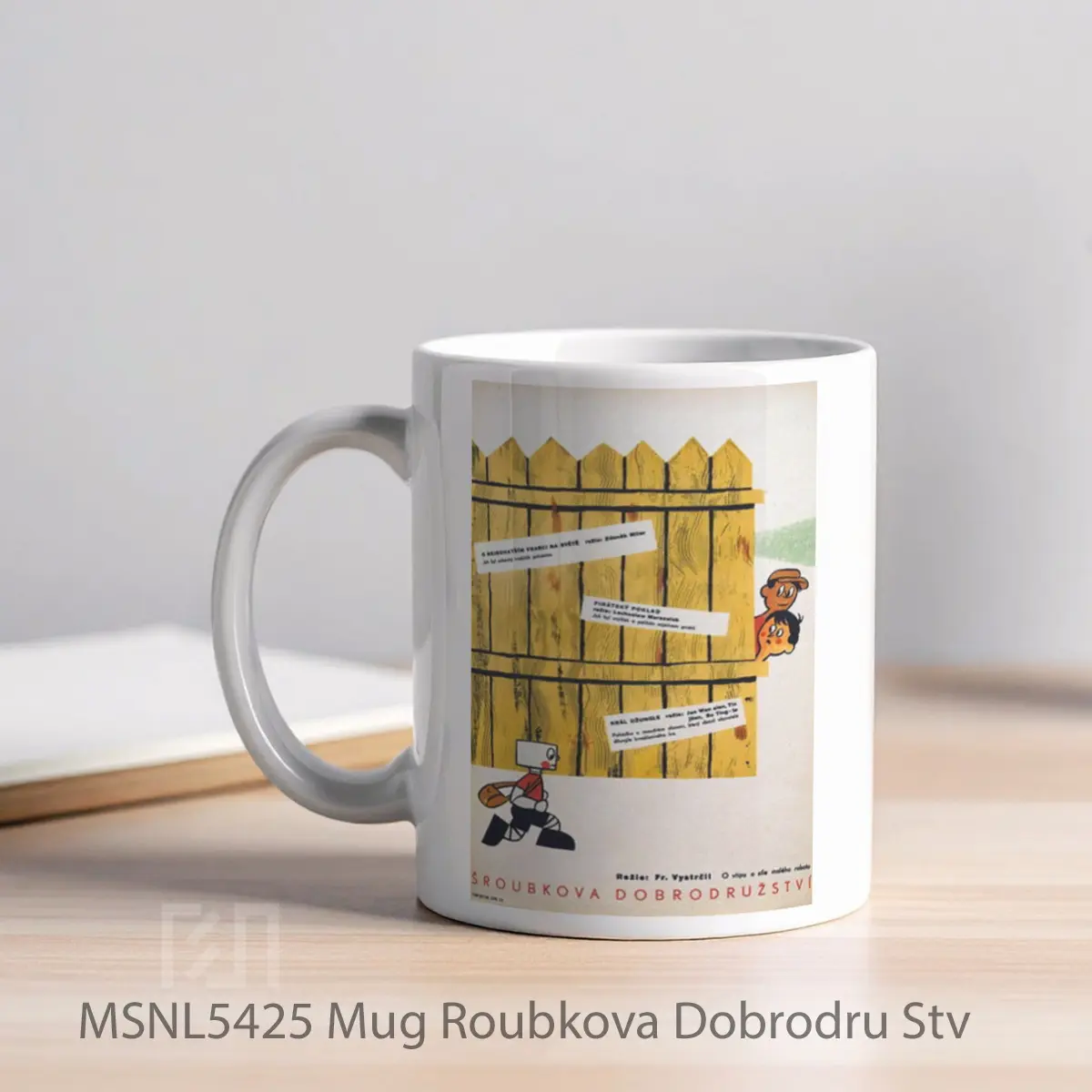 Mug Roubkova Dobrodru Stv Gelas Keramik Tema Film MSNL5425 - Tampak Kiri