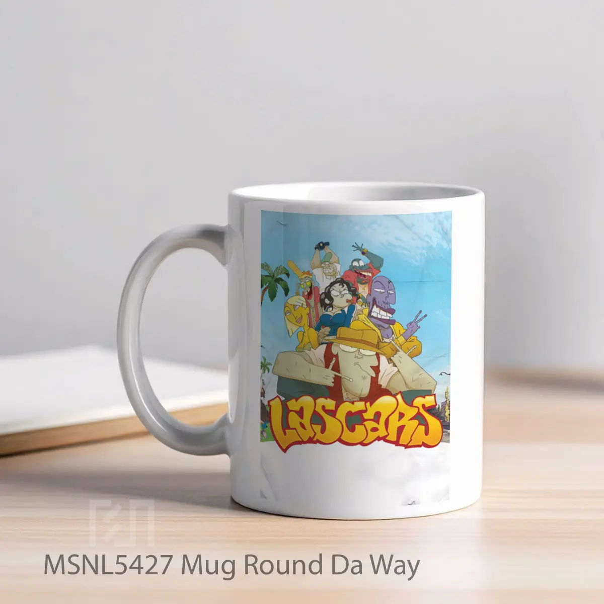 Mug Round Da Way Gelas Keramik Tema Film MSNL5427 - Tampak Kiri
