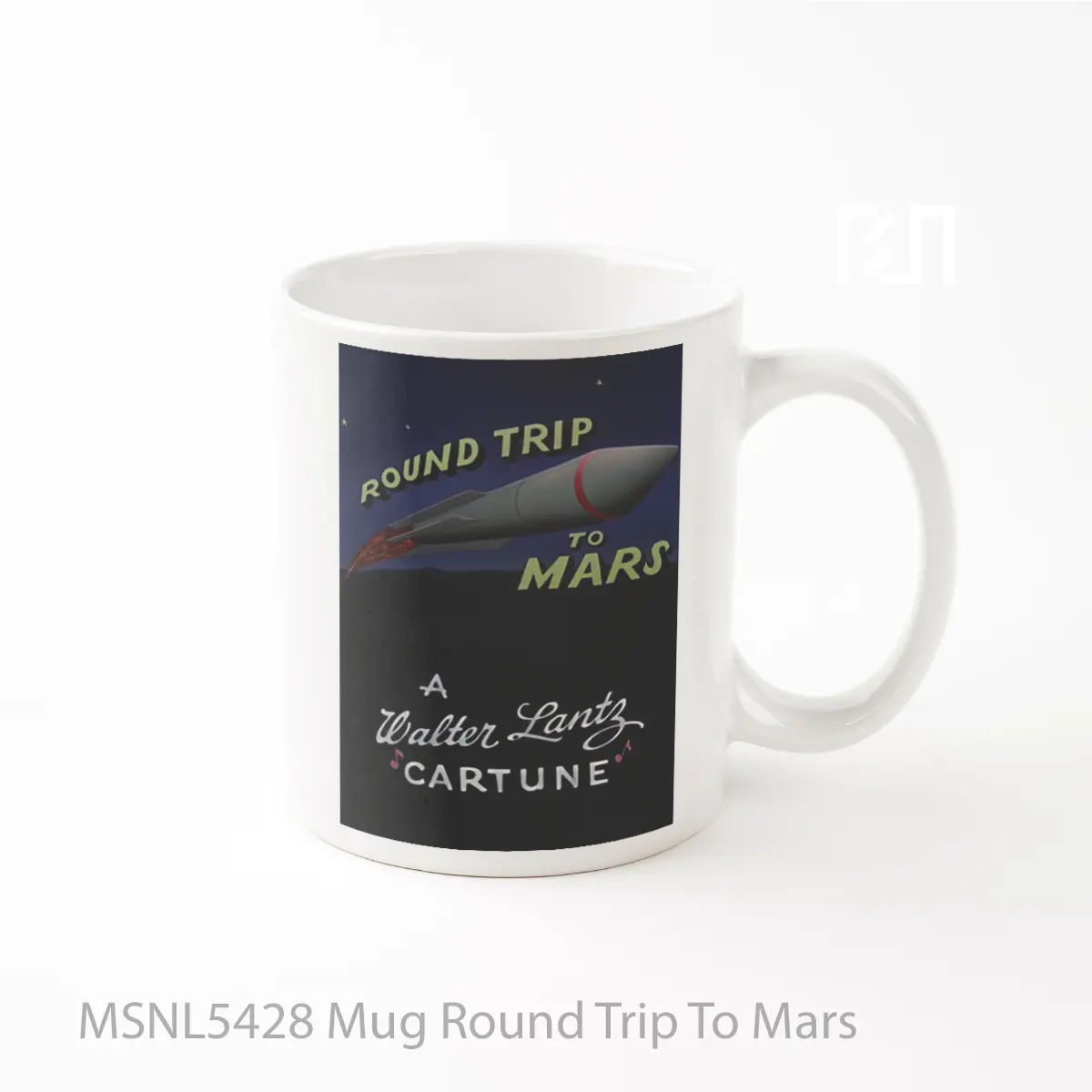 Mug Round Trip To Mars Gelas Keramik Tema Film MSNL5428
