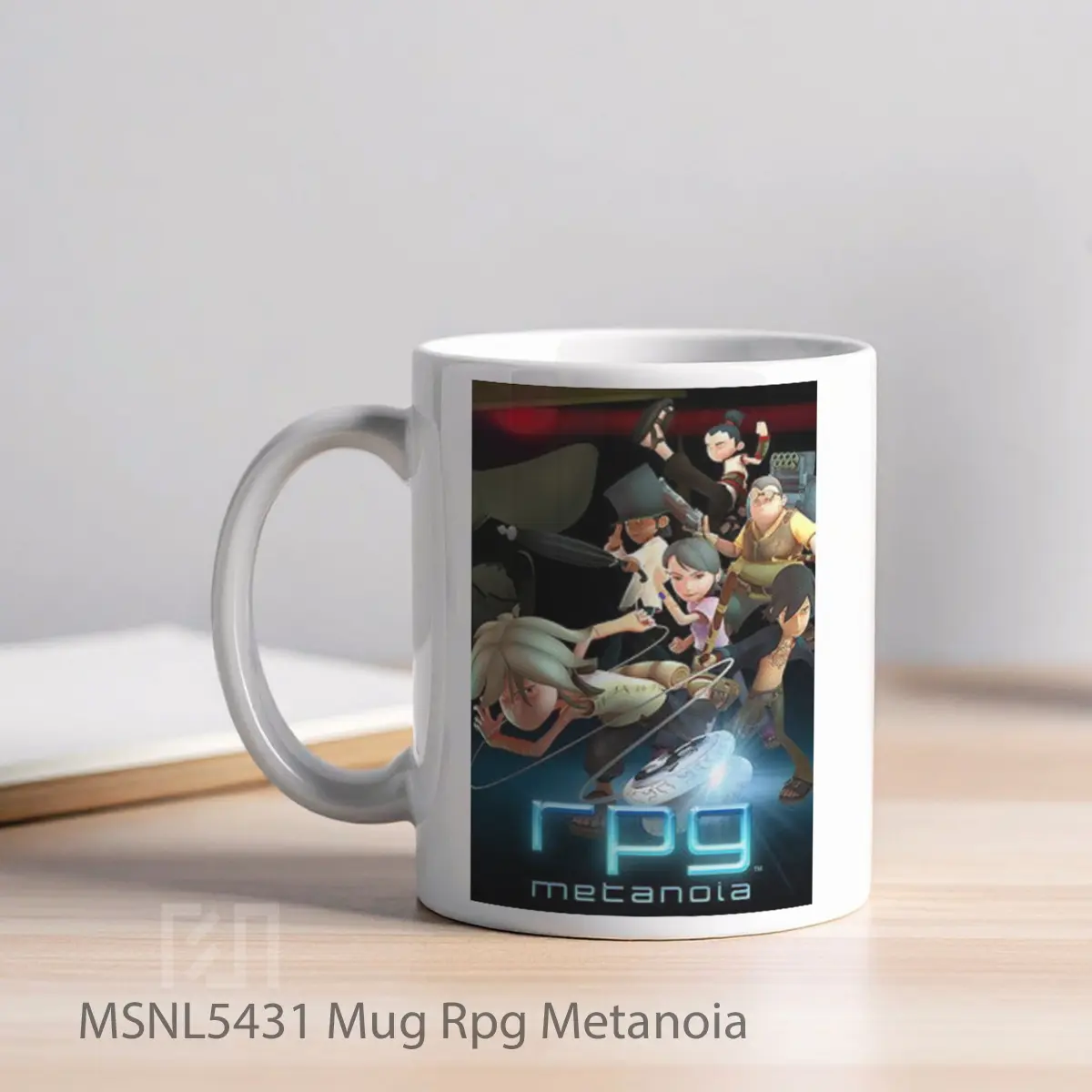 Mug Rpg Metanoia Gelas Keramik Tema Film MSNL5431 - Tampak Kiri