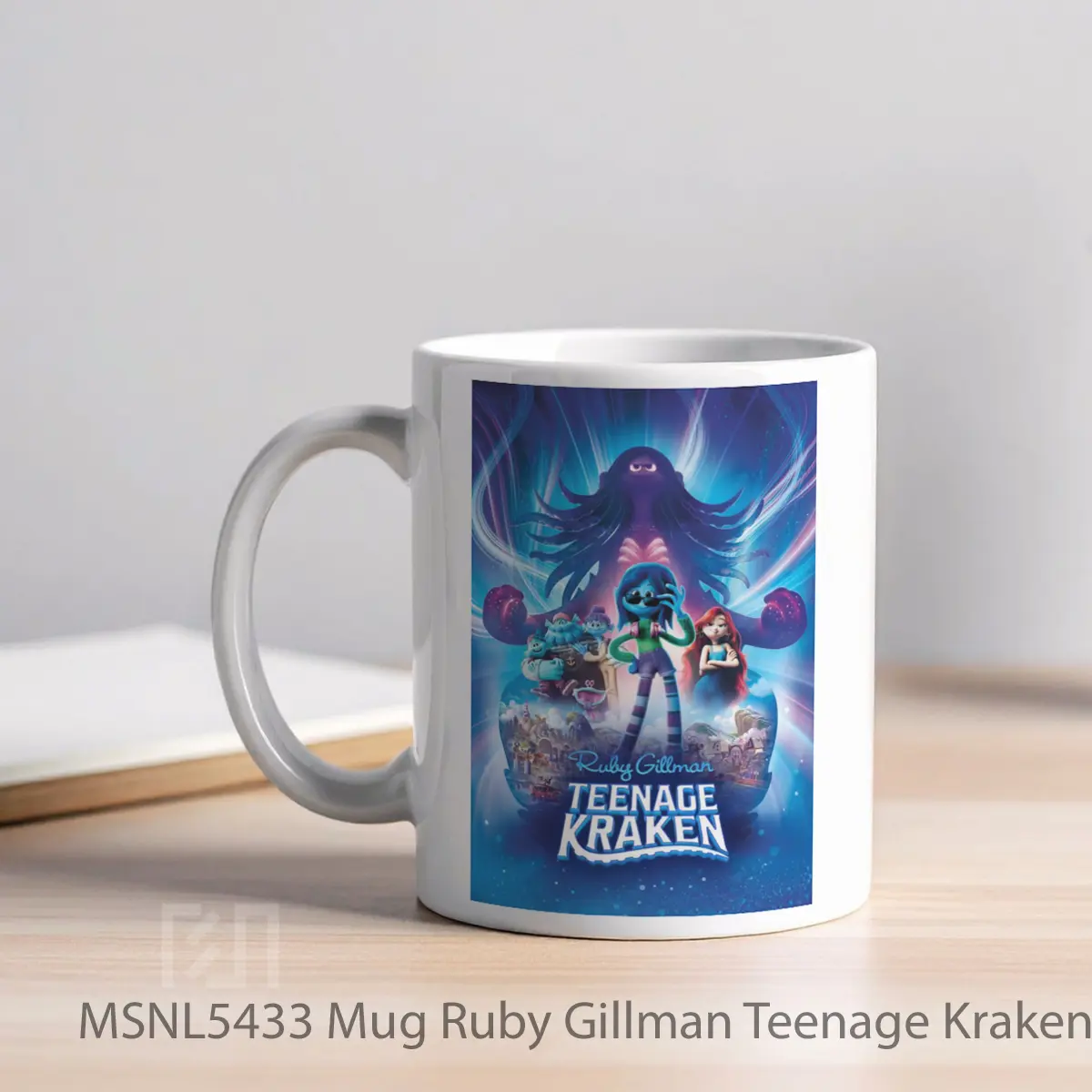 Mug Ruby Gillman Teenage Kraken Gelas Keramik Tema Film MSNL5433 - Tampak Kiri