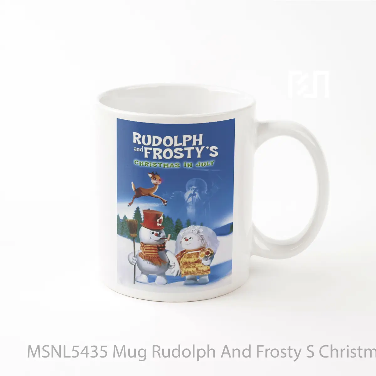 Mug Rudolph And Frosty S Christmas In July Gelas Keramik Tema Film MSNL5435