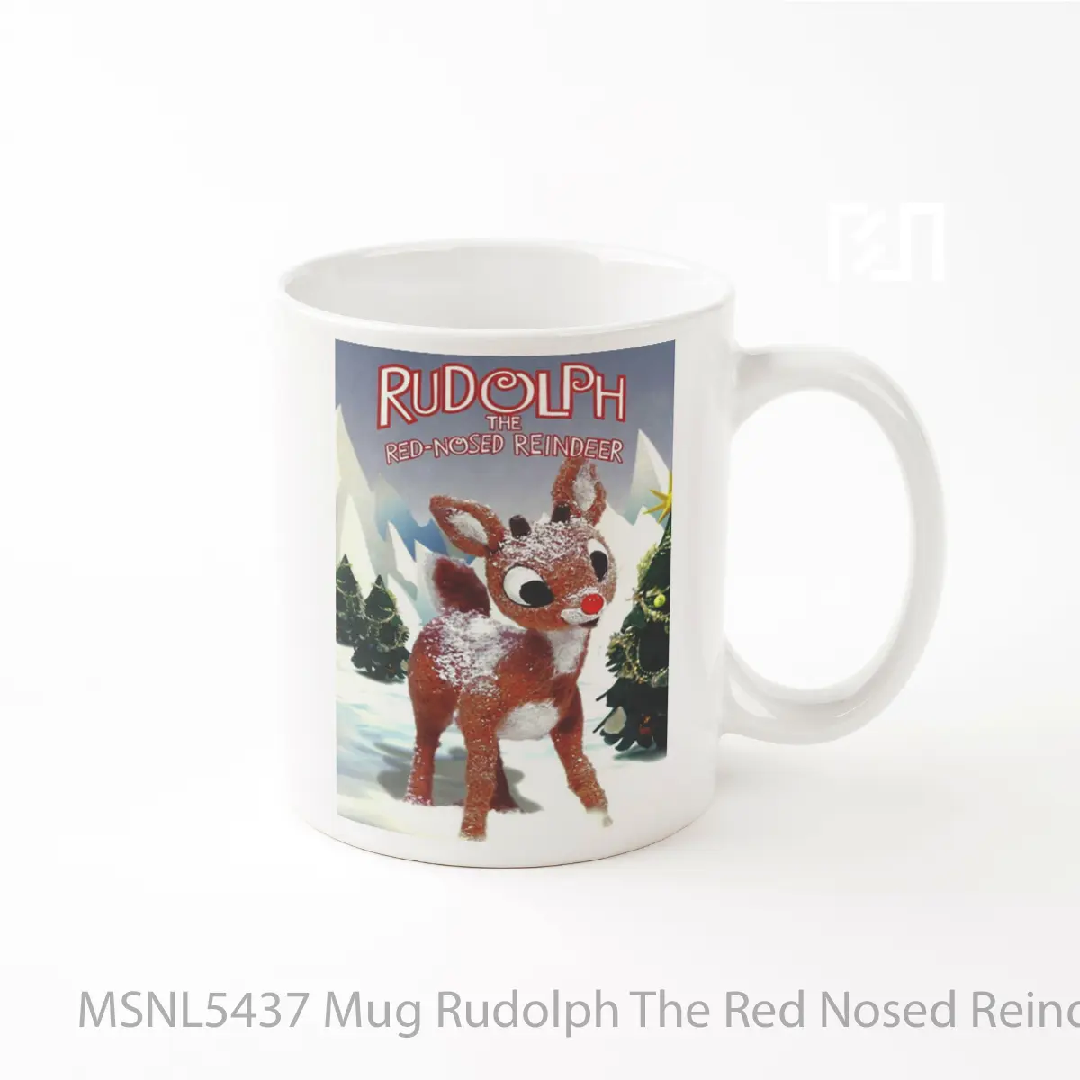 Mug Rudolph The Red Nosed Reindeer Gelas Keramik Tema Film MSNL5437