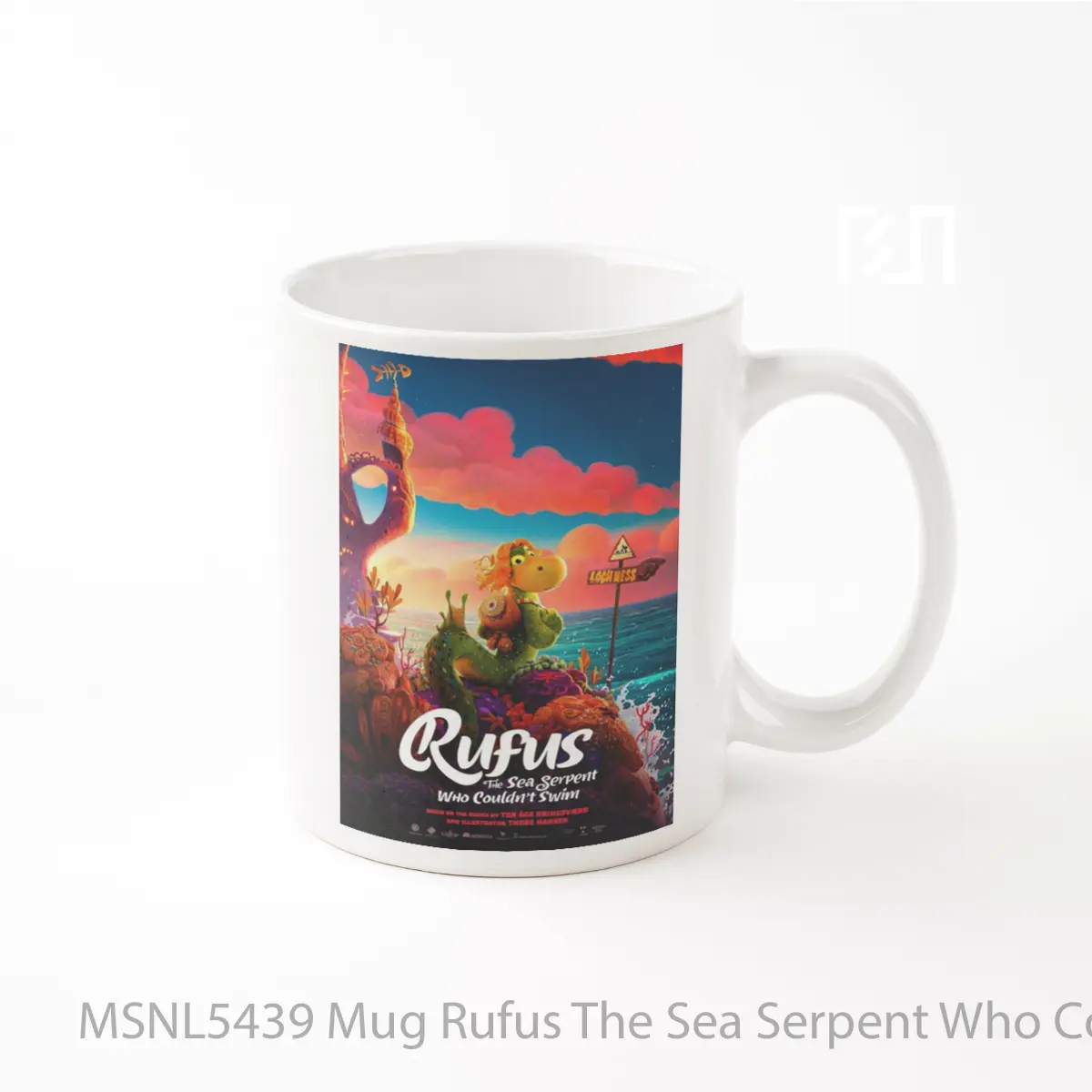 Mug Rufus The Sea Serpent Who Couldn T Swim Gelas Keramik Tema Film MSNL5439