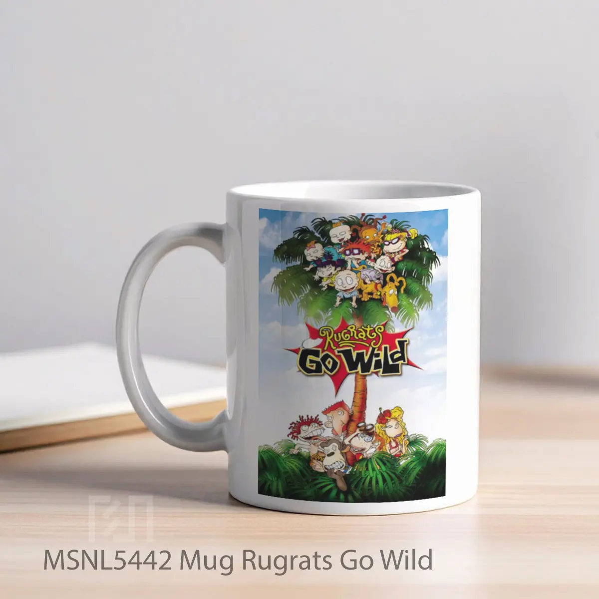 Mug Rugrats Go Wild Gelas Keramik Tema Film MSNL5442 - Tampak Kiri