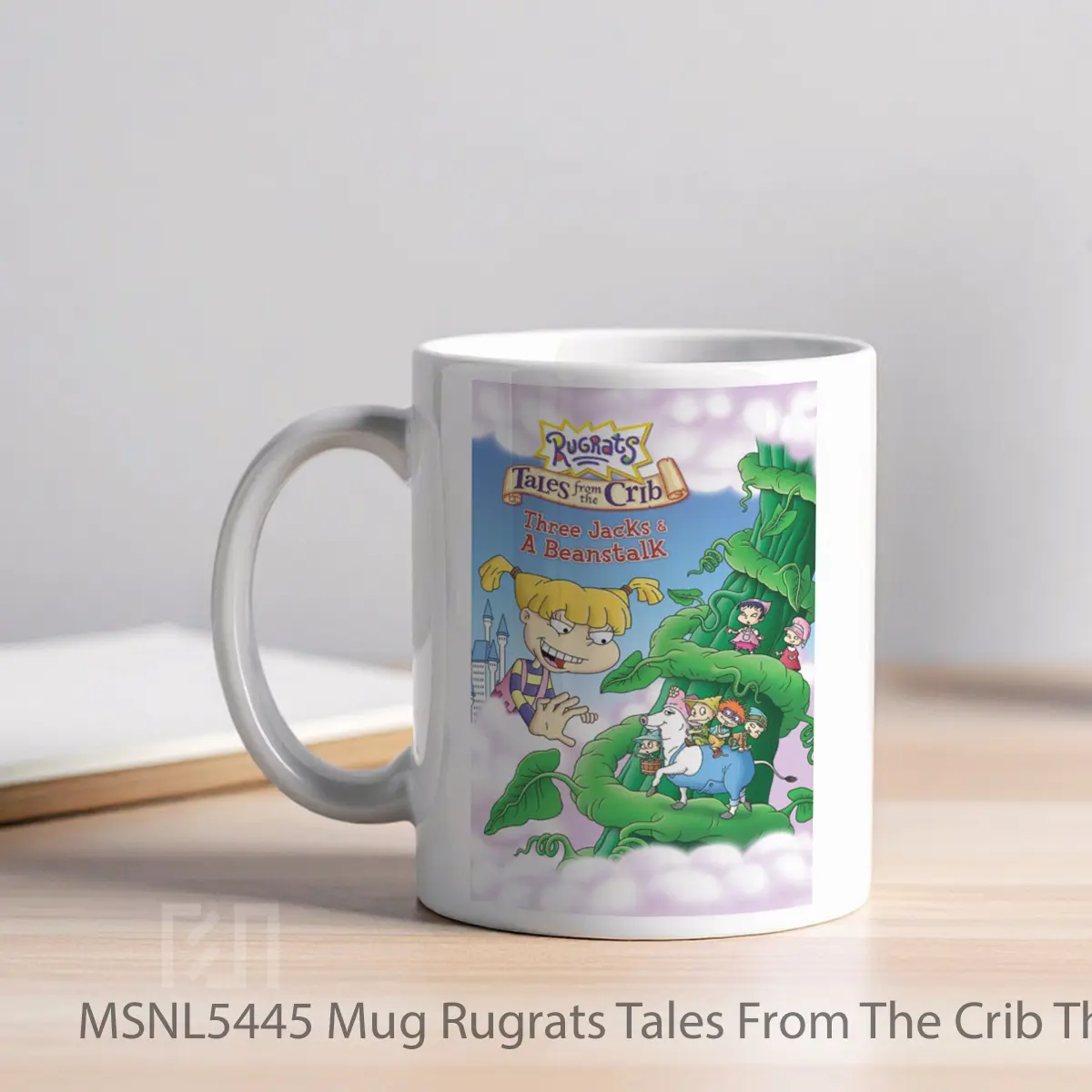 Mug Rugrats Tales From The Crib Three Jacks A Beanstalk Gelas Keramik Tema Film MSNL5445 - Tampak Kiri