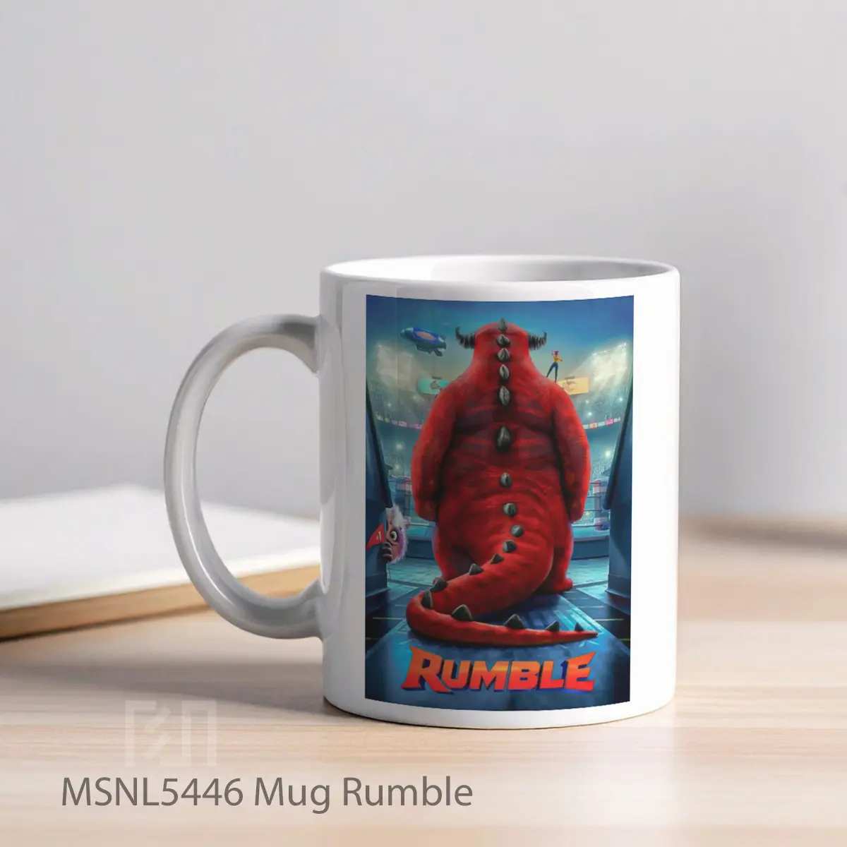 Mug Rumble Gelas Keramik Tema Film MSNL5446 - Tampak Kiri