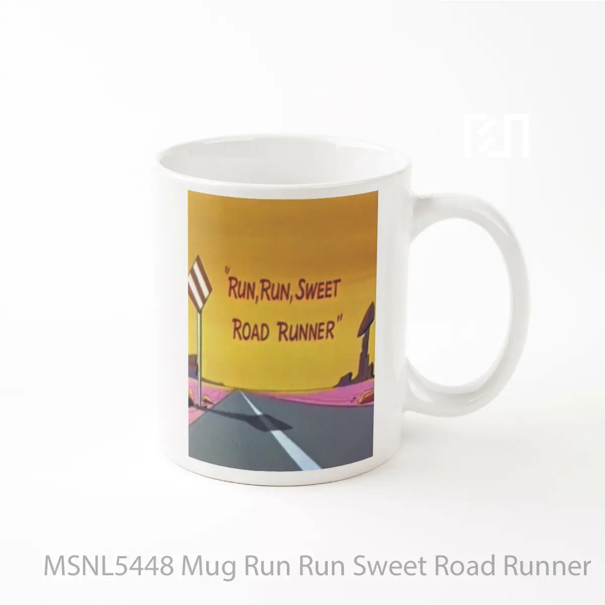 Mug Run Run Sweet Road Runner Gelas Keramik Tema Film MSNL5448