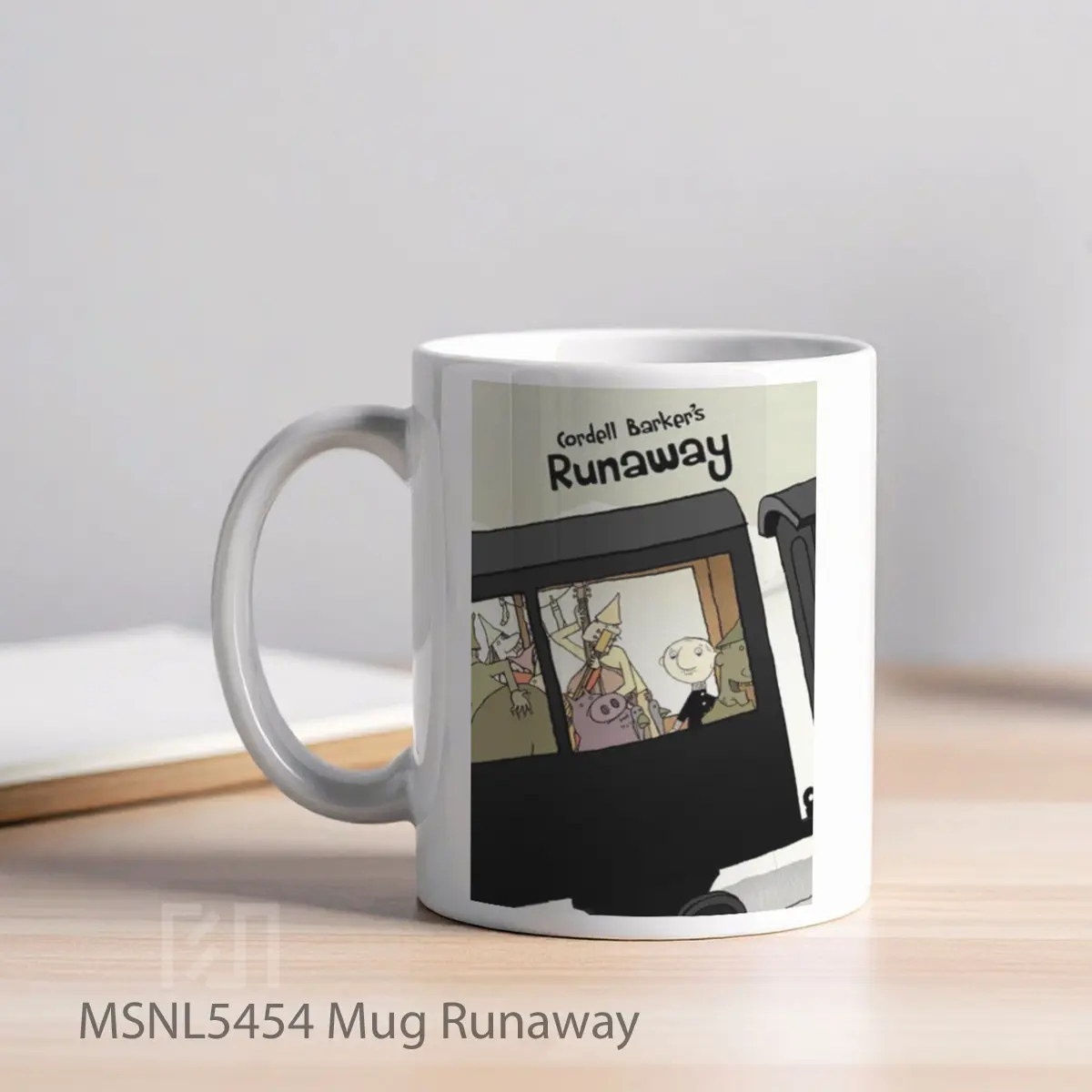 Mug Runaway Gelas Keramik Tema Film MSNL5454 - Tampak Kiri
