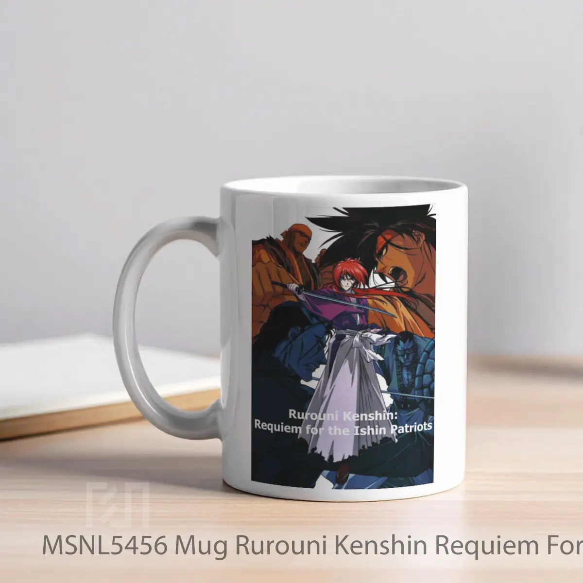 Mug Rurouni Kenshin Requiem For The Ishin Patriots Gelas Keramik Tema Film MSNL5456 - Tampak Kiri