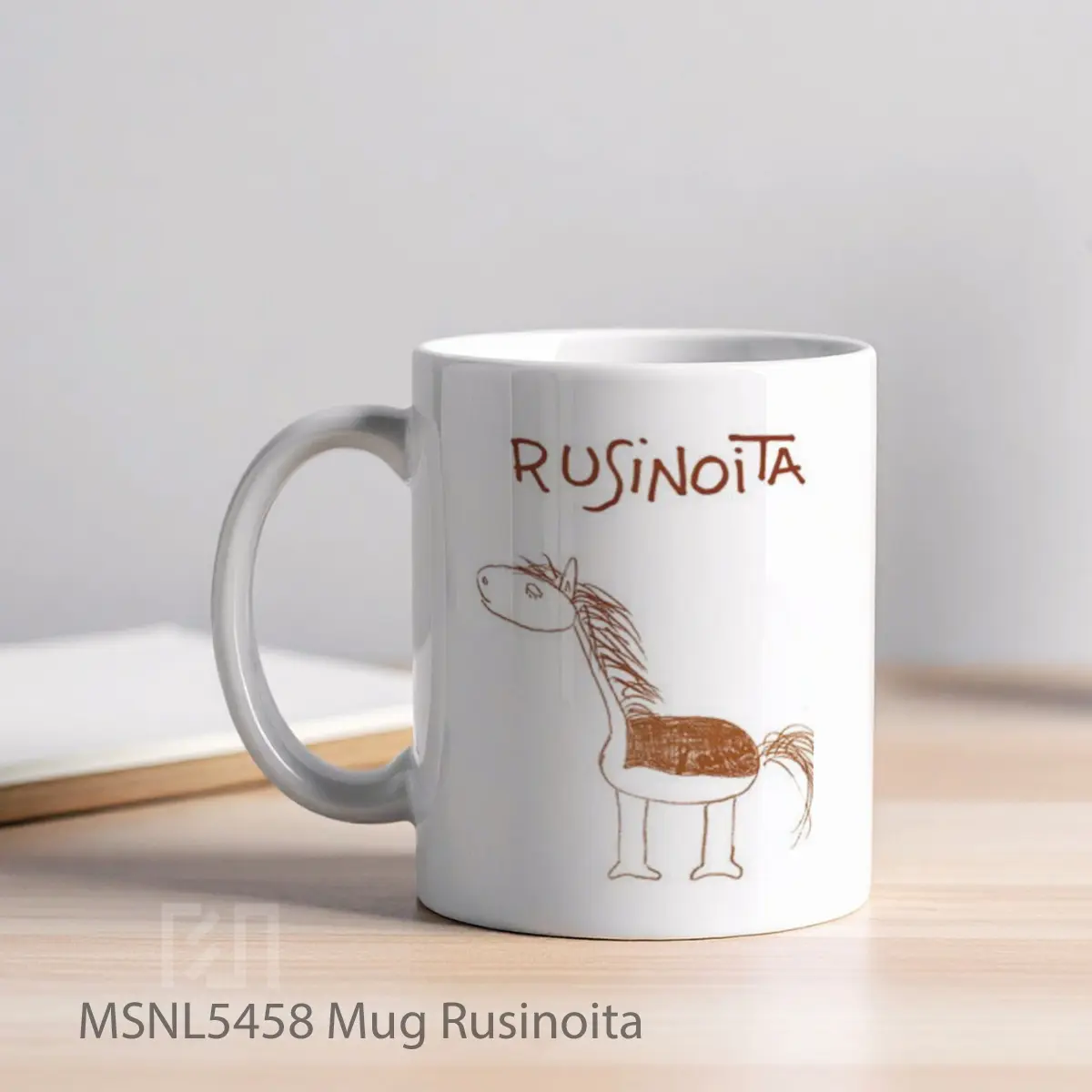 Mug Rusinoita Gelas Keramik Tema Film MSNL5458 - Tampak Kiri