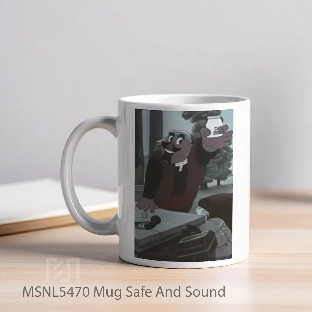 Mug Safe And Sound Gelas Keramik Tema Film MSNL5470 - Tampak Kiri