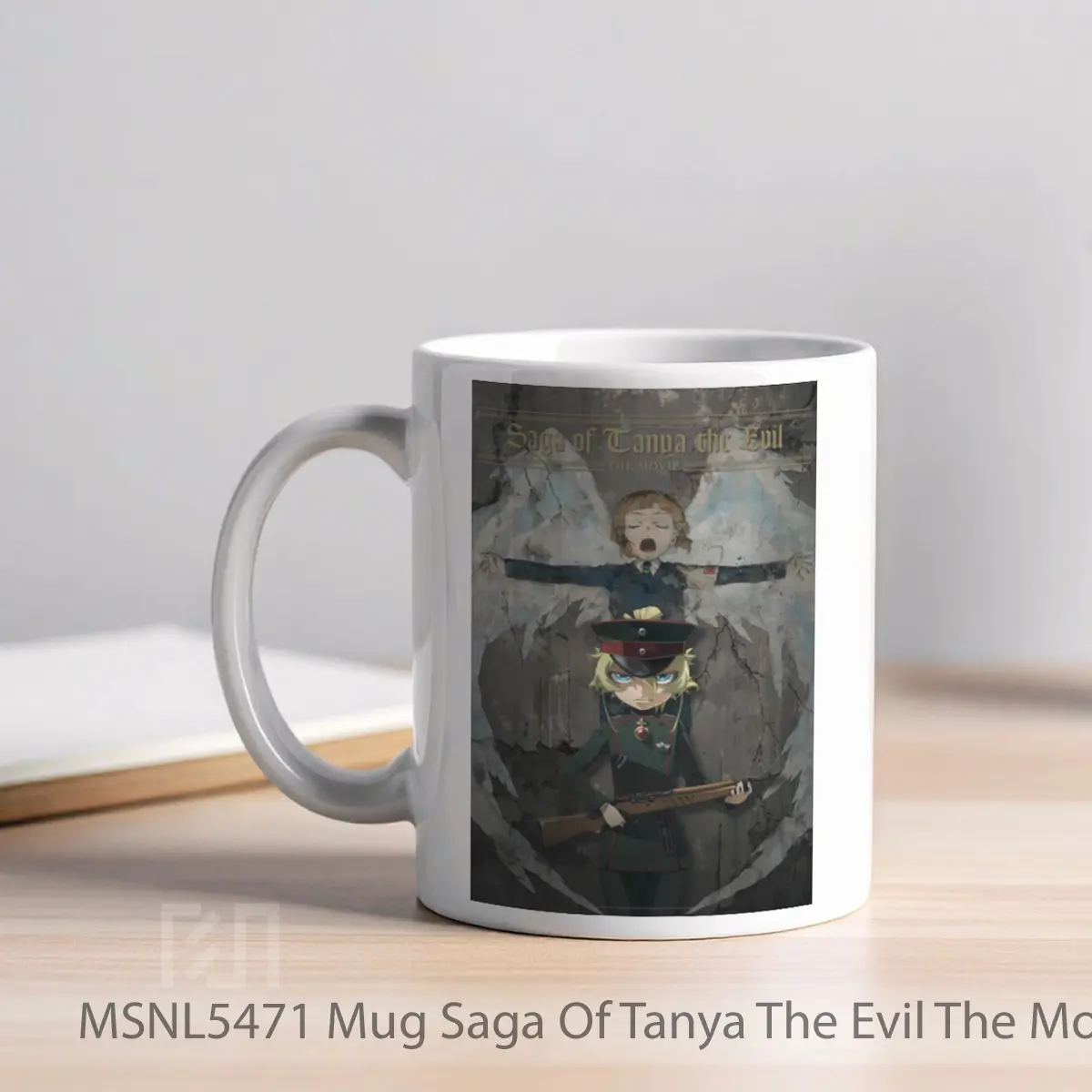 Mug Saga Of Tanya The Evil The Movie Gelas Keramik Tema Film MSNL5471 - Tampak Kiri