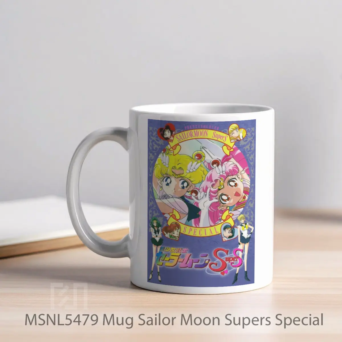 Mug Sailor Moon Supers Special Gelas Keramik Tema Film MSNL5479 - Tampak Kiri