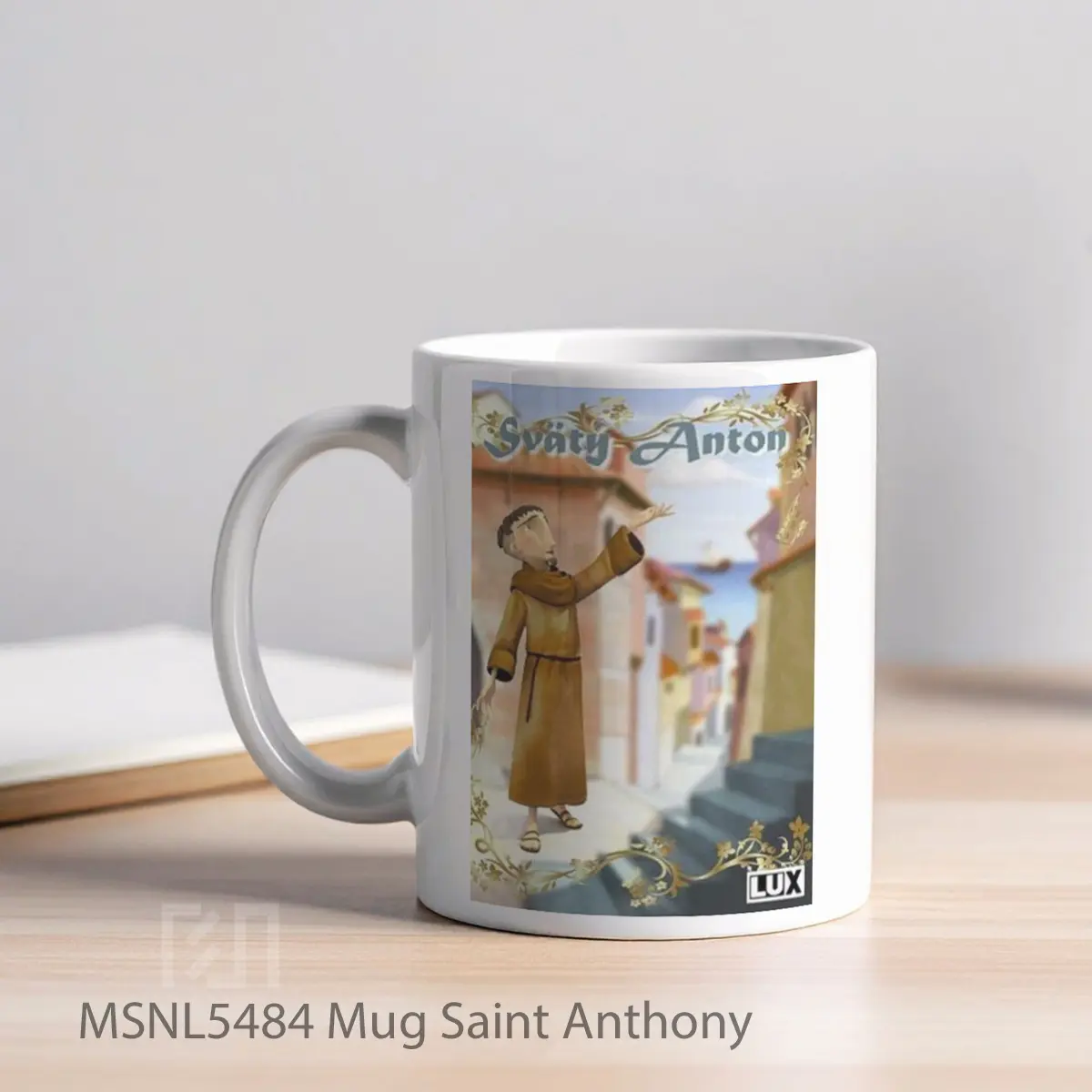 Mug Saint Anthony Gelas Keramik Tema Film MSNL5484 - Tampak Kiri