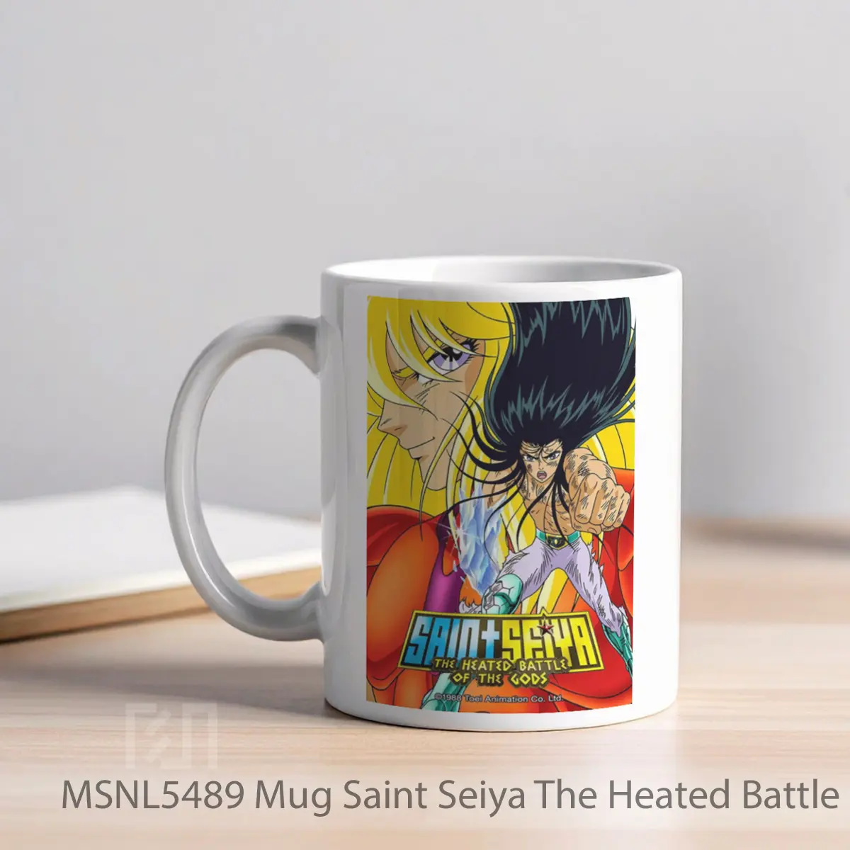 Mug Saint Seiya The Heated Battle Of The Gods Gelas Keramik Tema Film MSNL5489 - Tampak Kiri