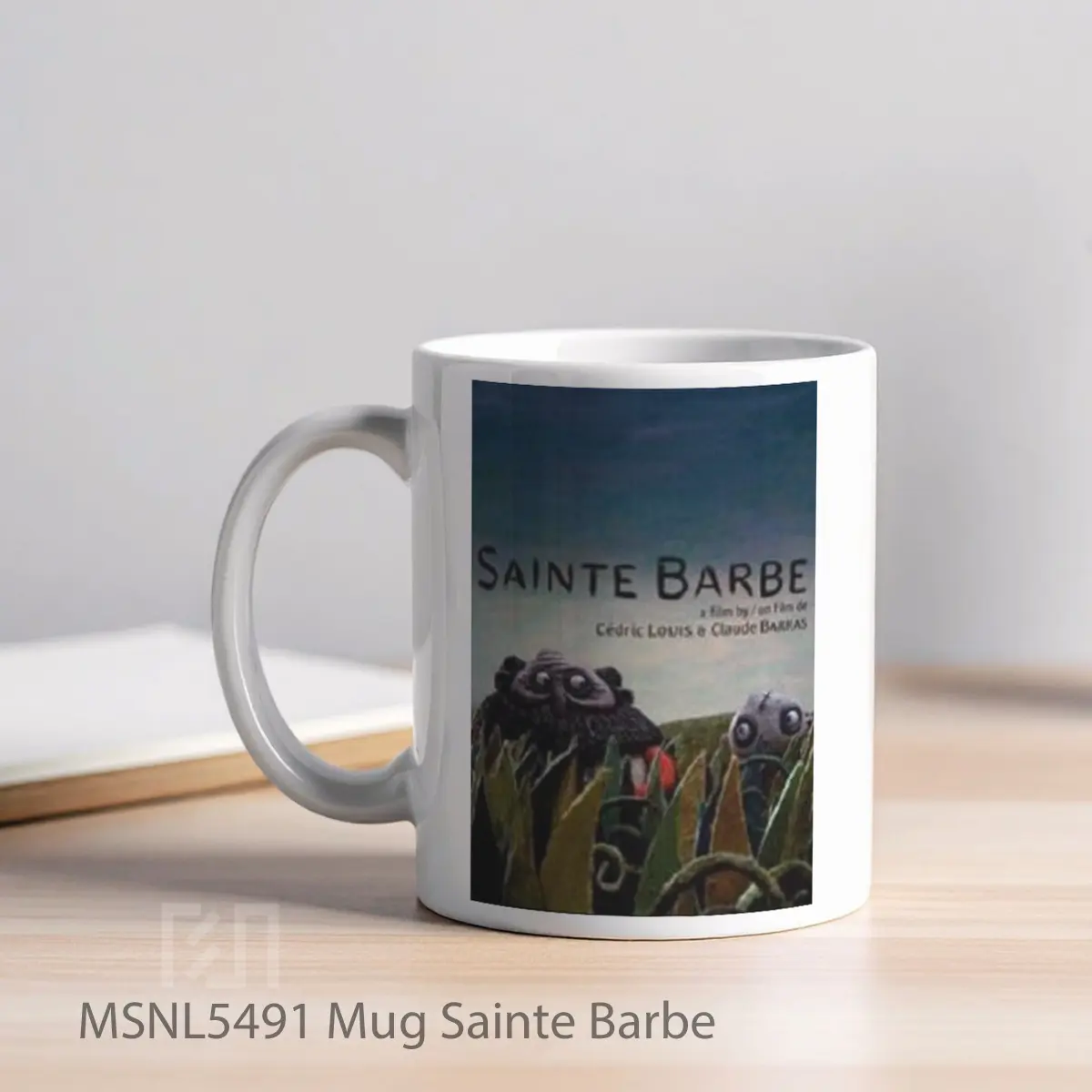 Mug Sainte Barbe Gelas Keramik Tema Film MSNL5491 - Tampak Kiri
