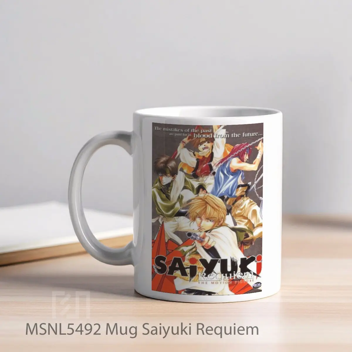 Mug Saiyuki Requiem Gelas Keramik Tema Film MSNL5492 - Tampak Kiri