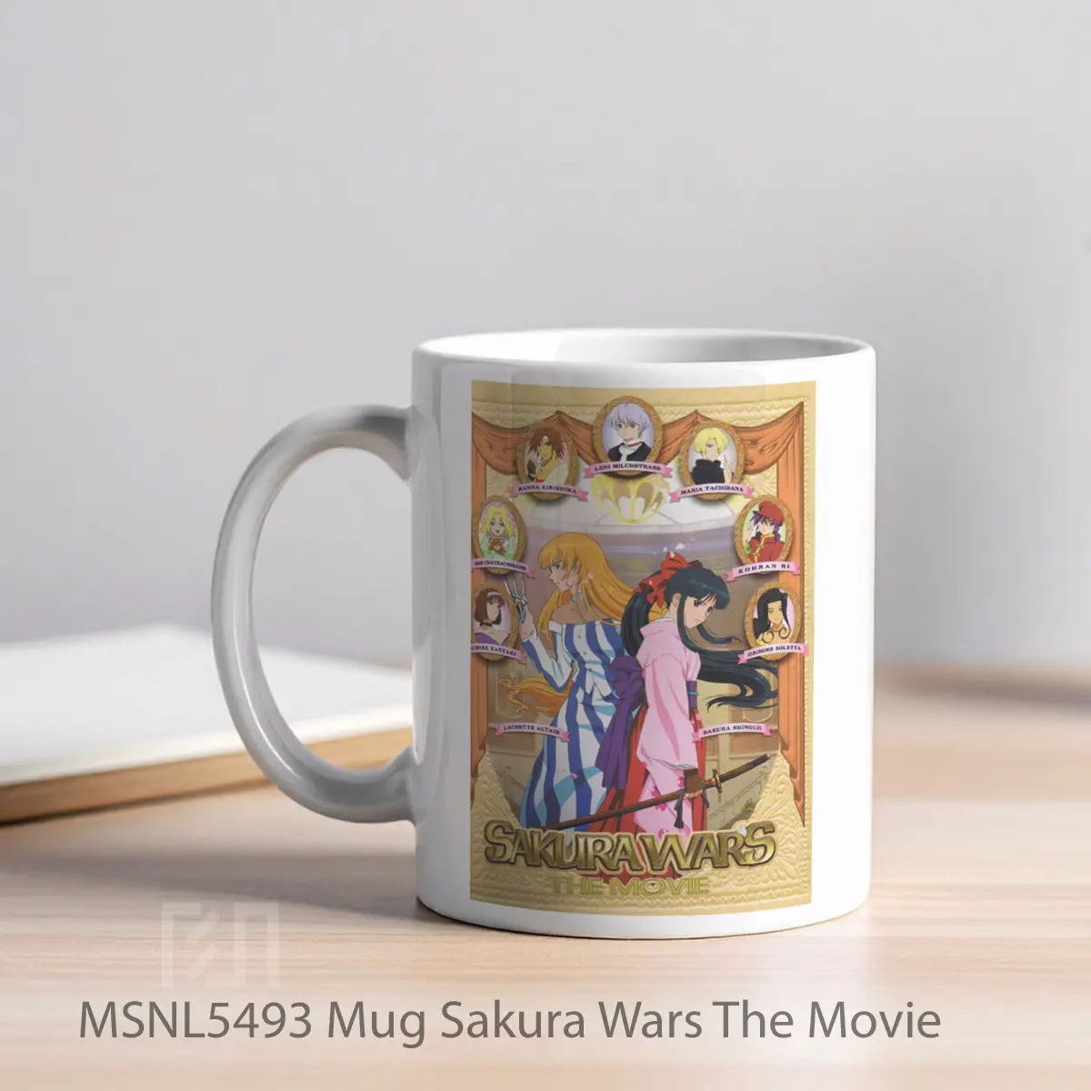 Mug Sakura Wars The Movie Gelas Keramik Tema Film MSNL5493 - Tampak Kiri