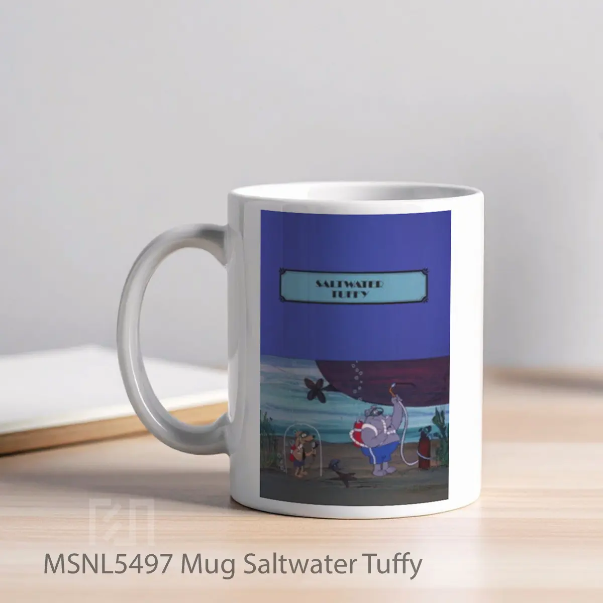 Mug Saltwater Tuffy Gelas Keramik Tema Film MSNL5497 - Tampak Kiri