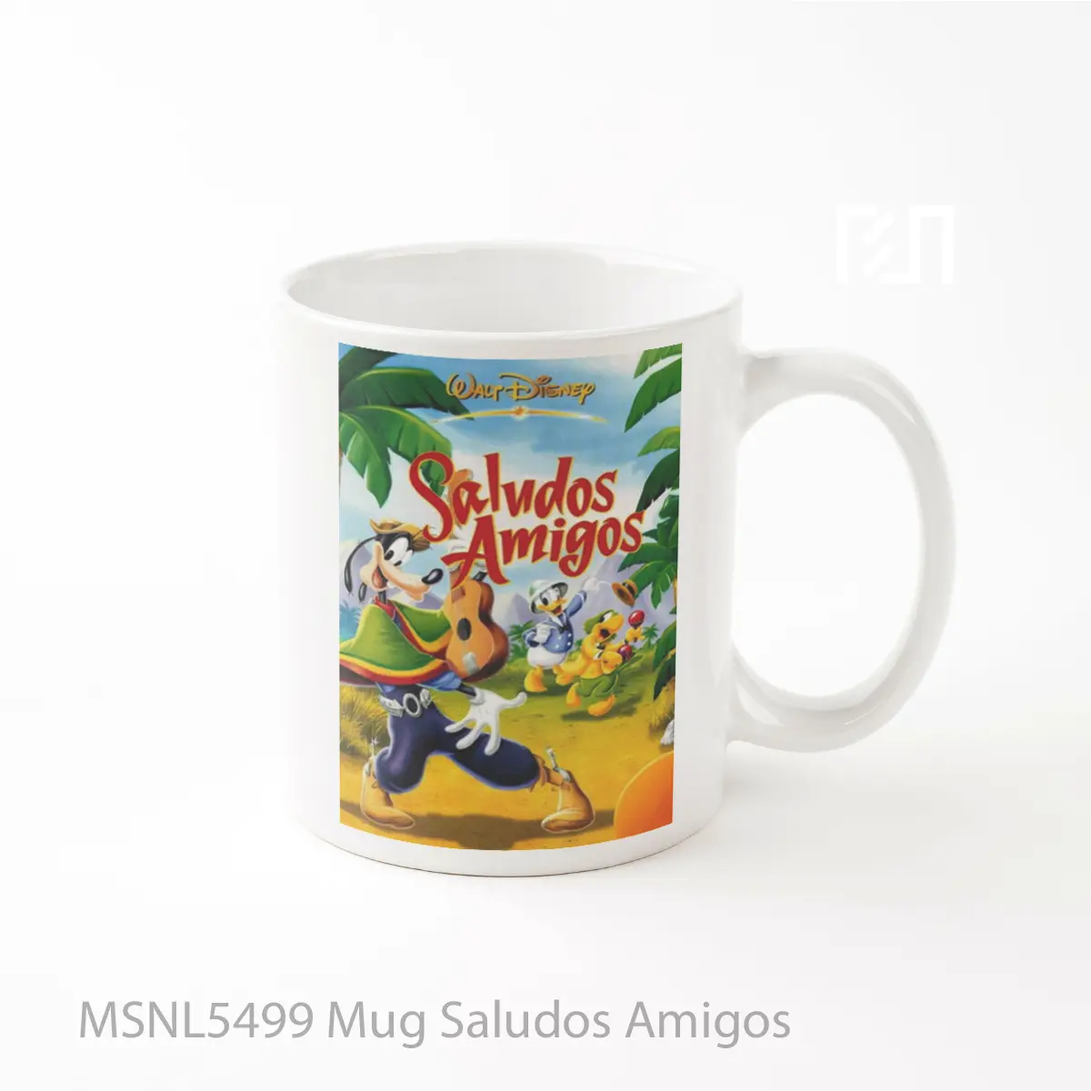 Mug Saludos Amigos Gelas Keramik Tema Film MSNL5499