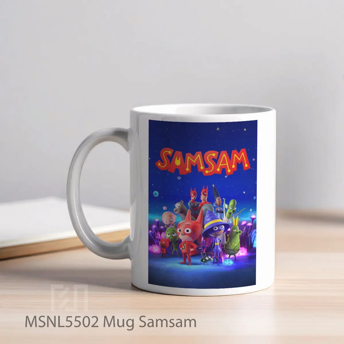 Mug Samsam Gelas Keramik Tema Film MSNL5502 - Tampak Kiri